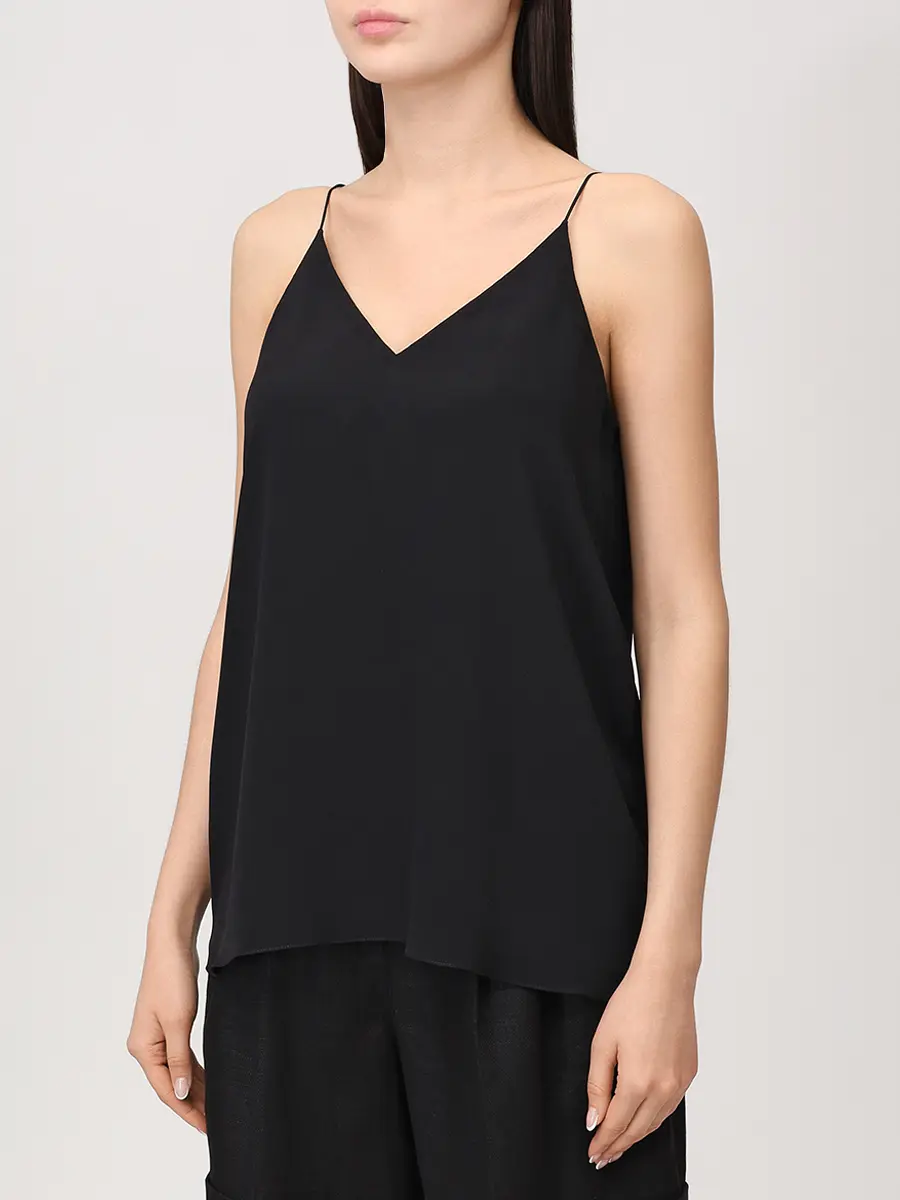 Топ из вискозы и шелка