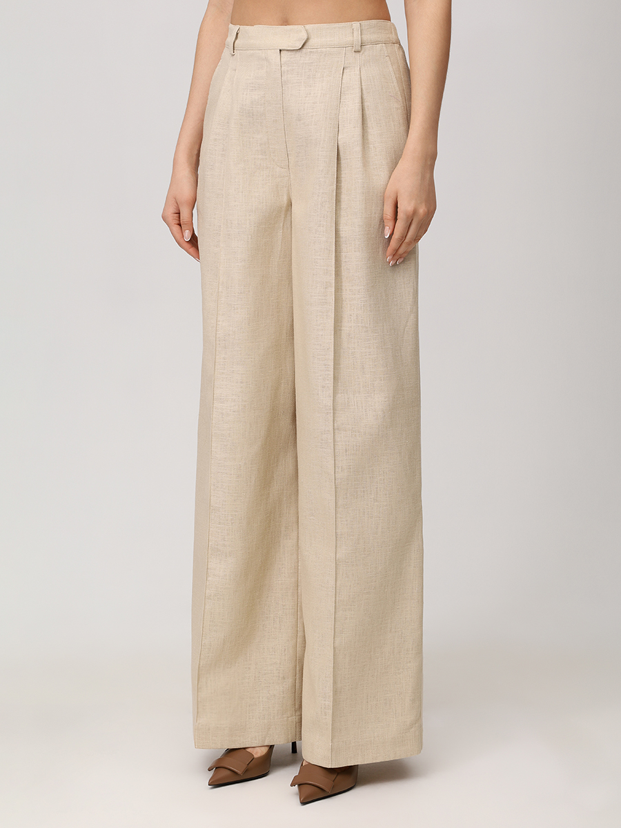 Брюки однотонные