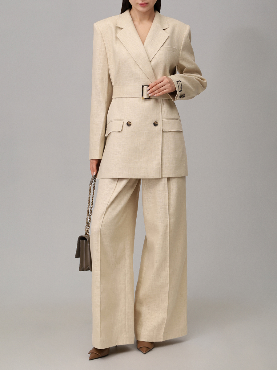 Брюки однотонные