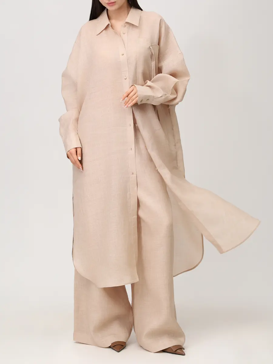 Брюки однотонные