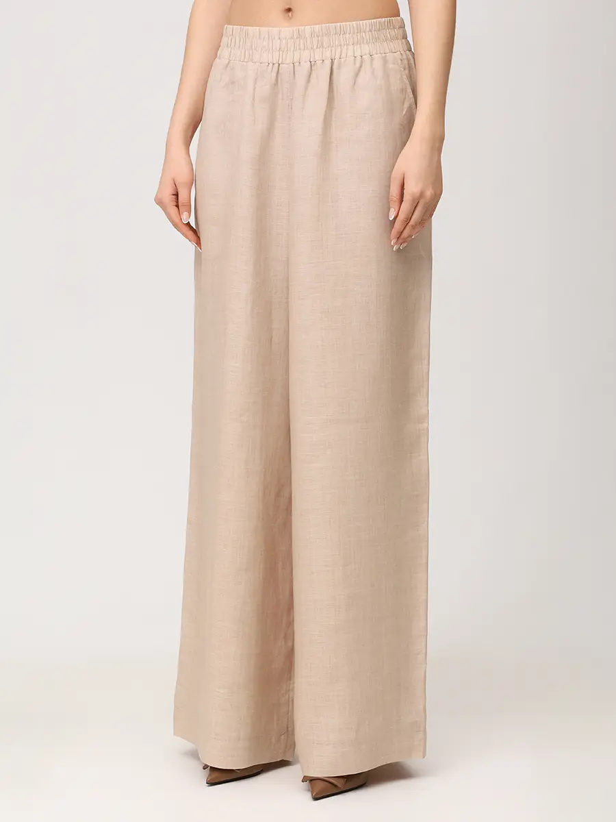 Брюки однотонные