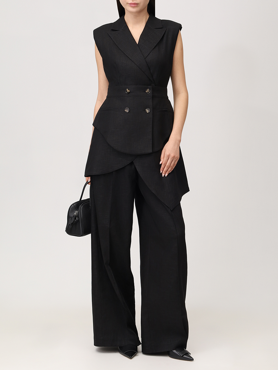 Жилет однотонный