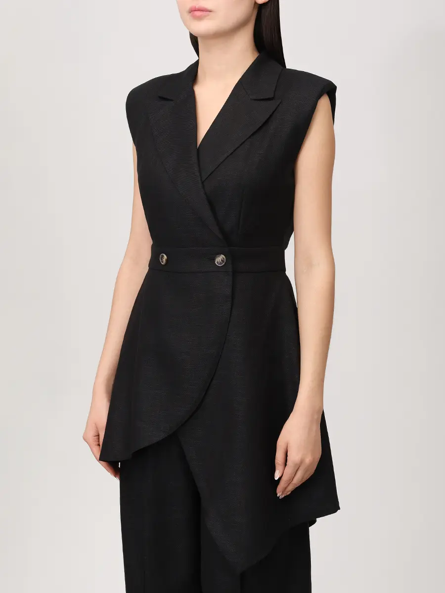 Жилет однотонный