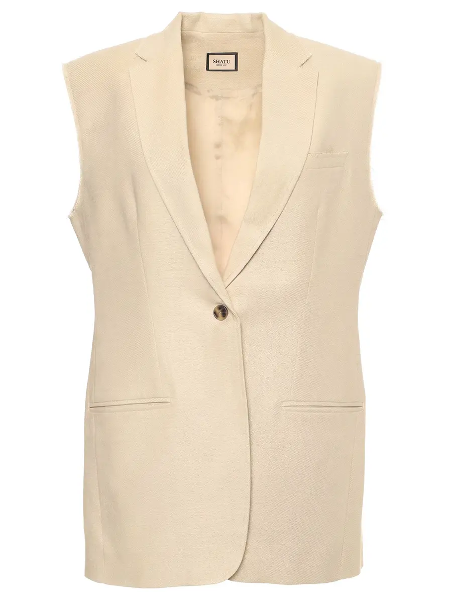 Жилет однотонный