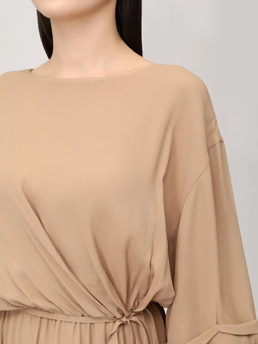 Платье из вискозы и шелка