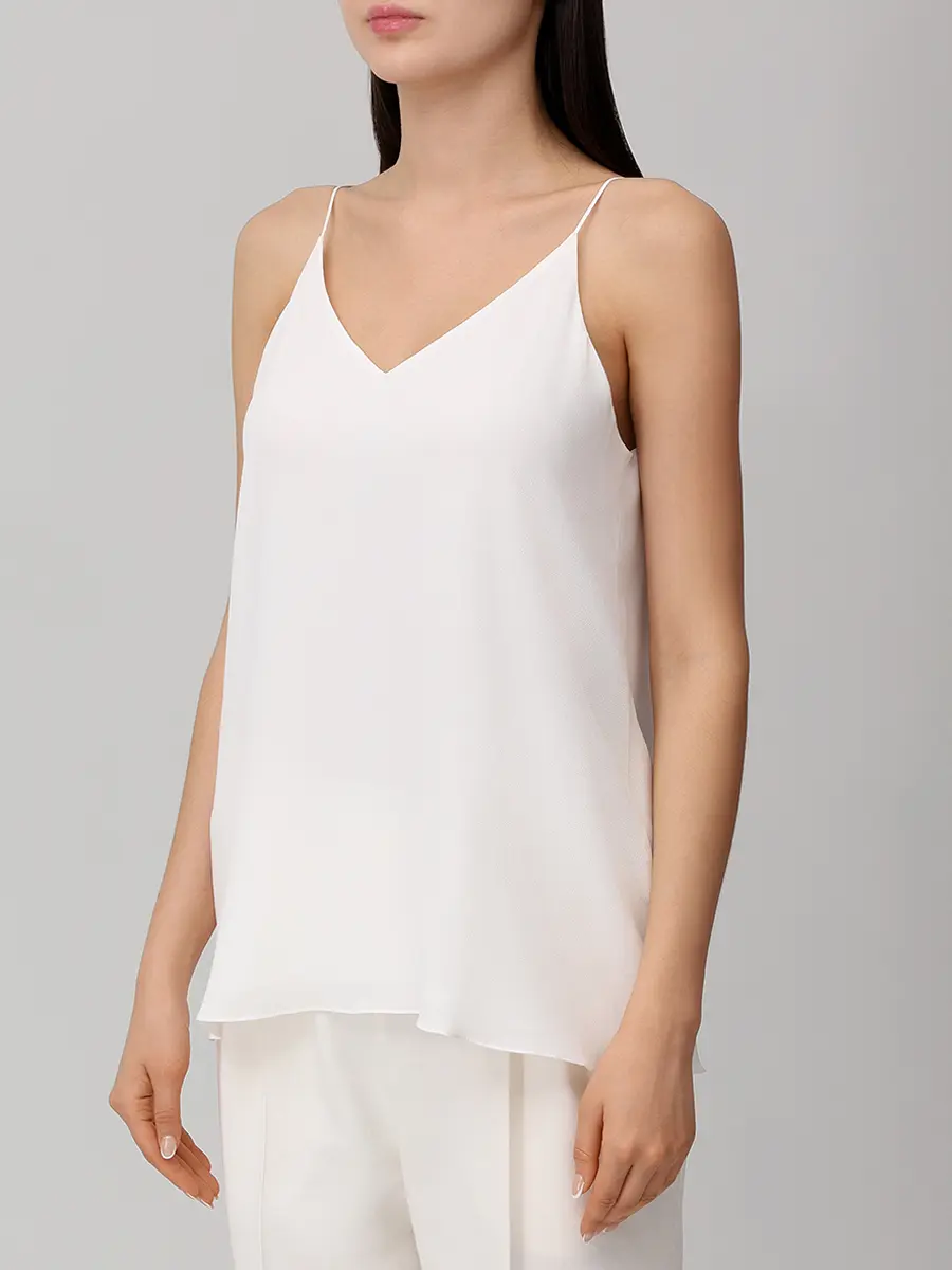 Топ из вискозы и шелка