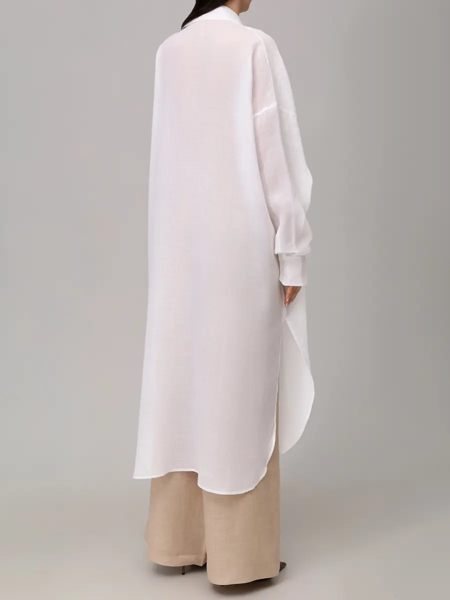 Блуза однотонная