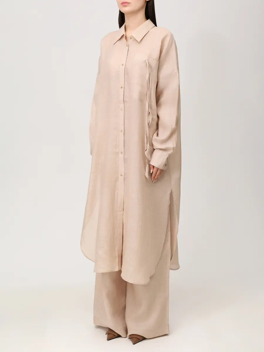 Блуза однотонная