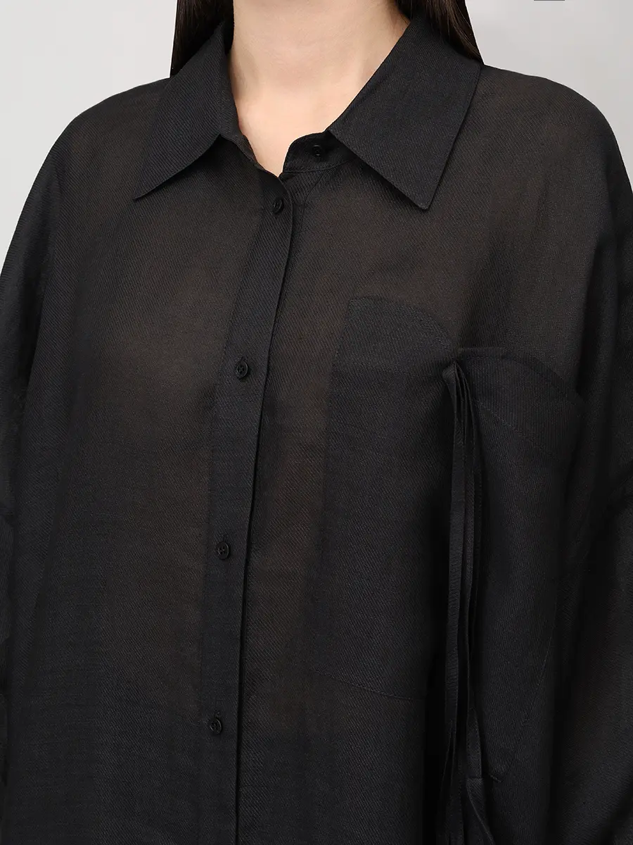 Блуза однотонная