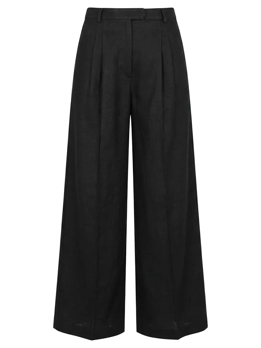 Брюки однотонные