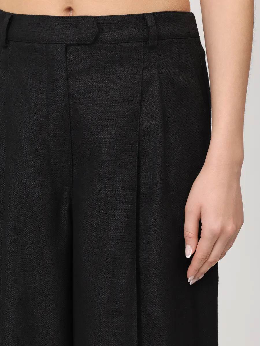 Брюки однотонные