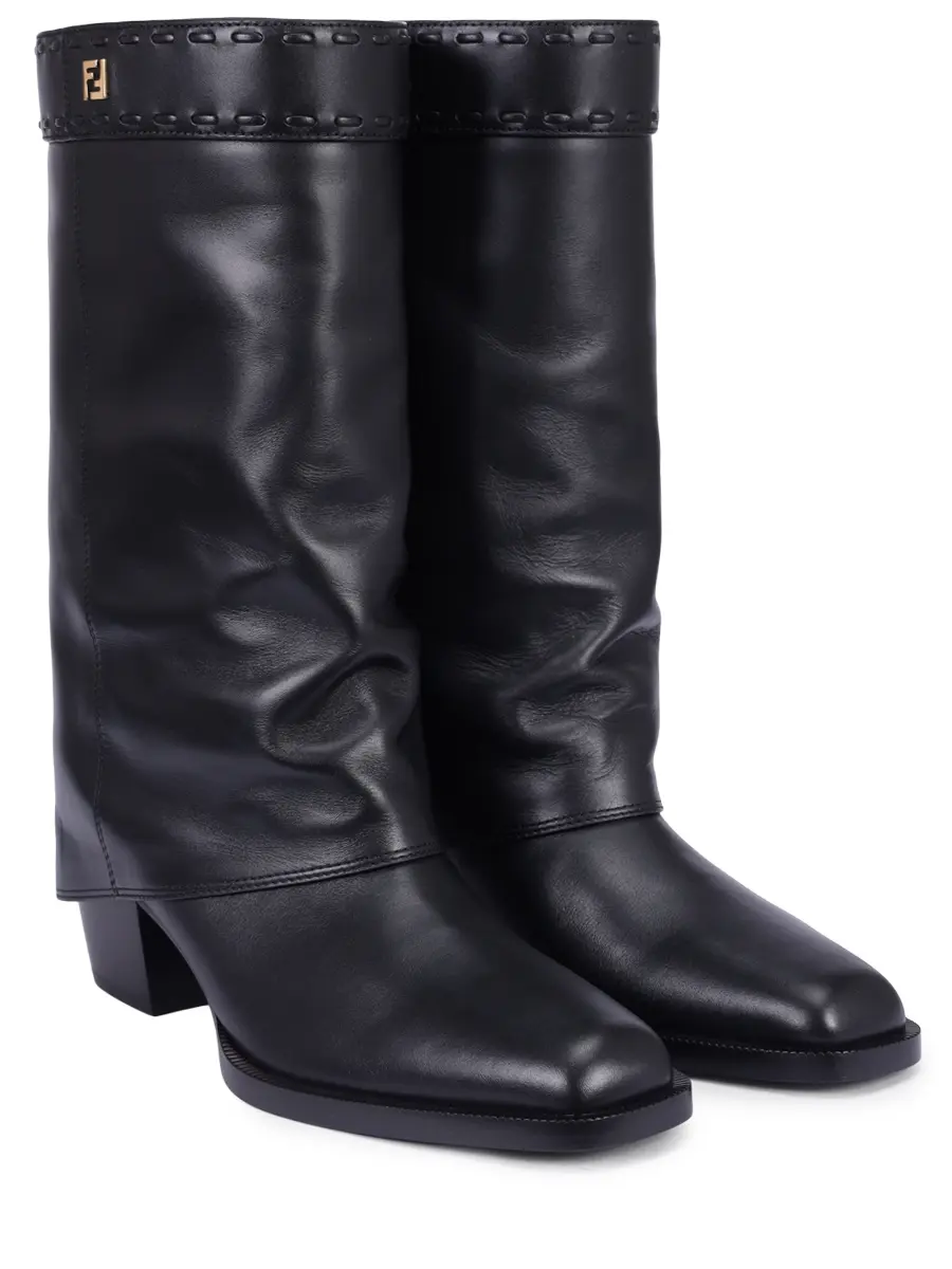 Сапоги кожаные