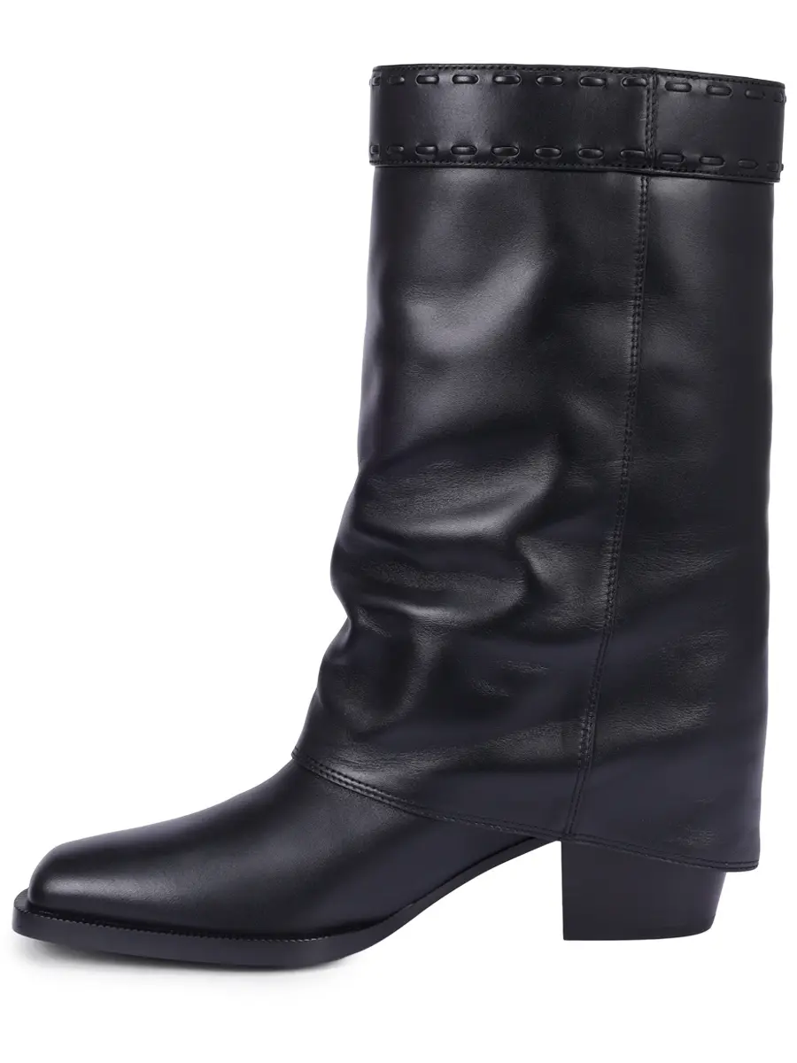 Сапоги кожаные