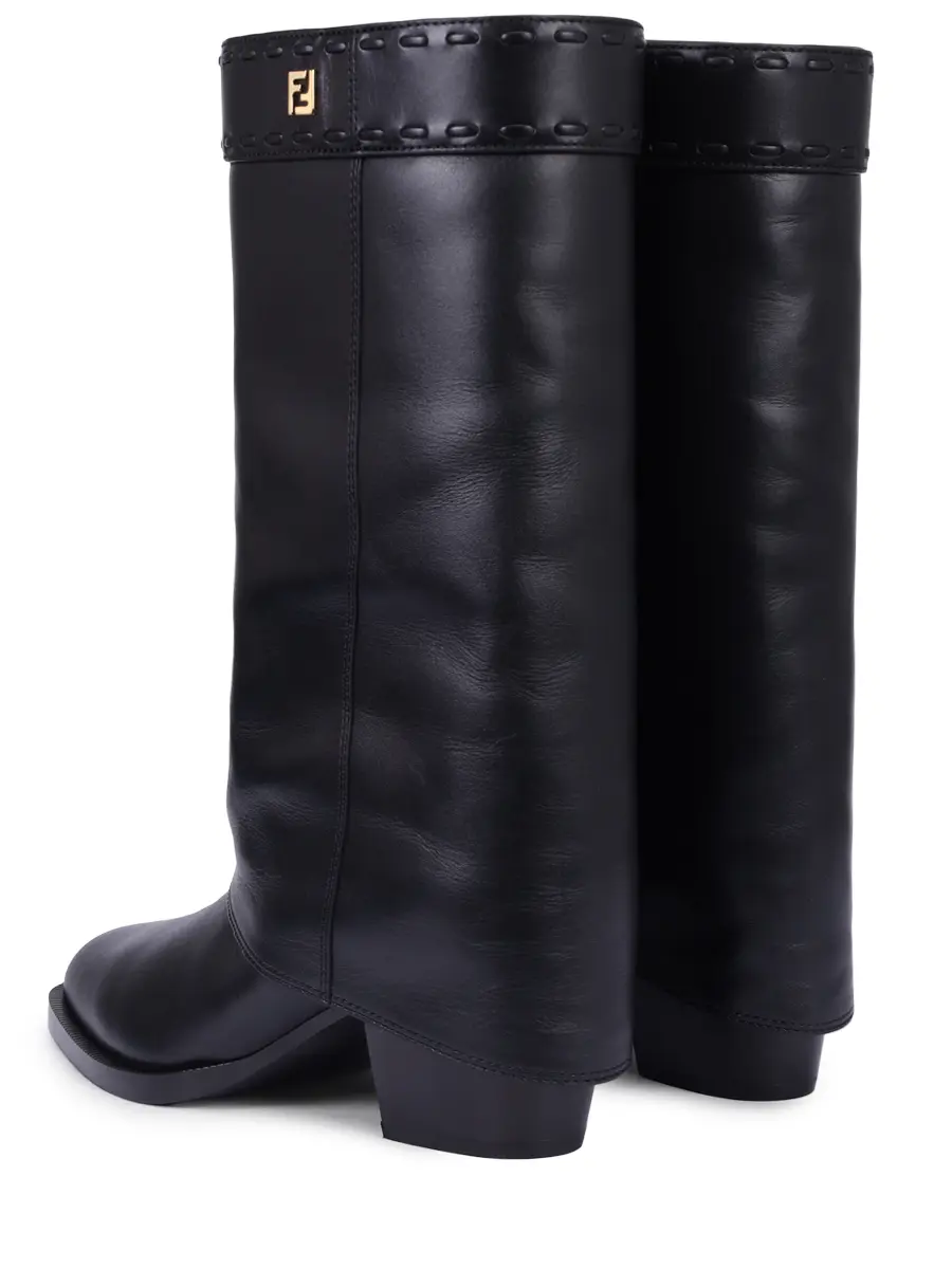 Сапоги кожаные