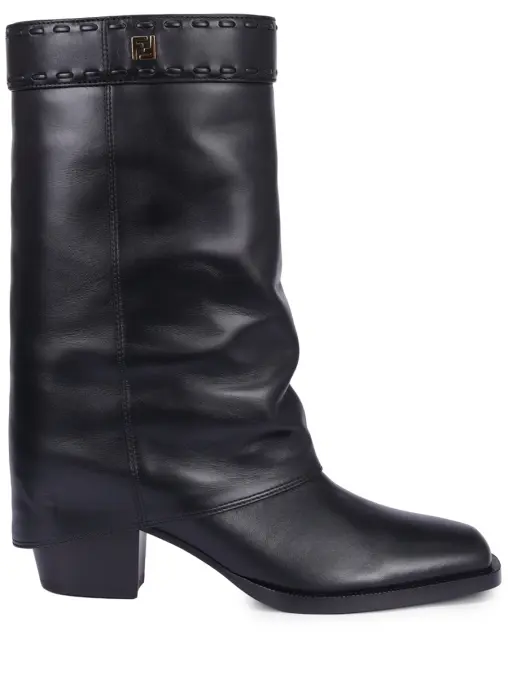 Сапоги кожаные FENDI