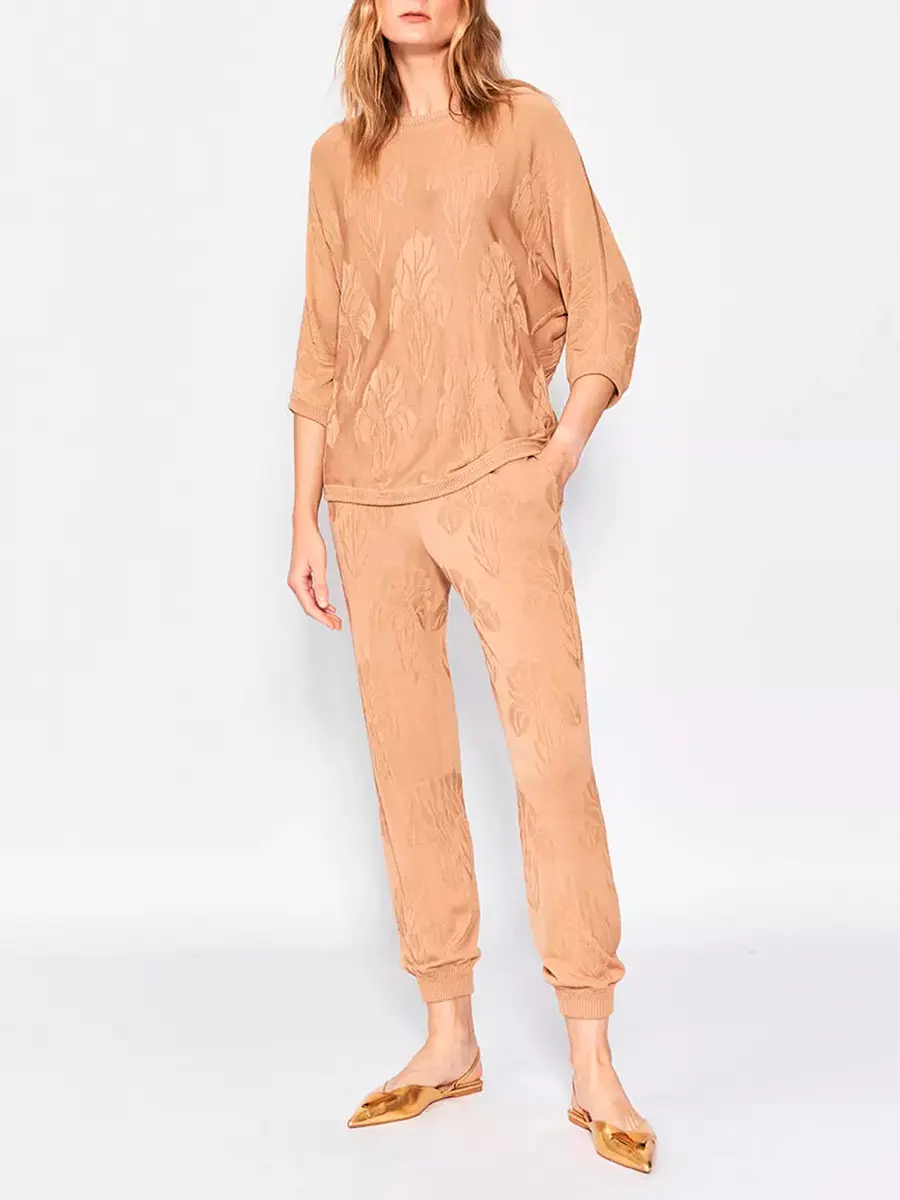 Джоггеры из шелка и вискозы