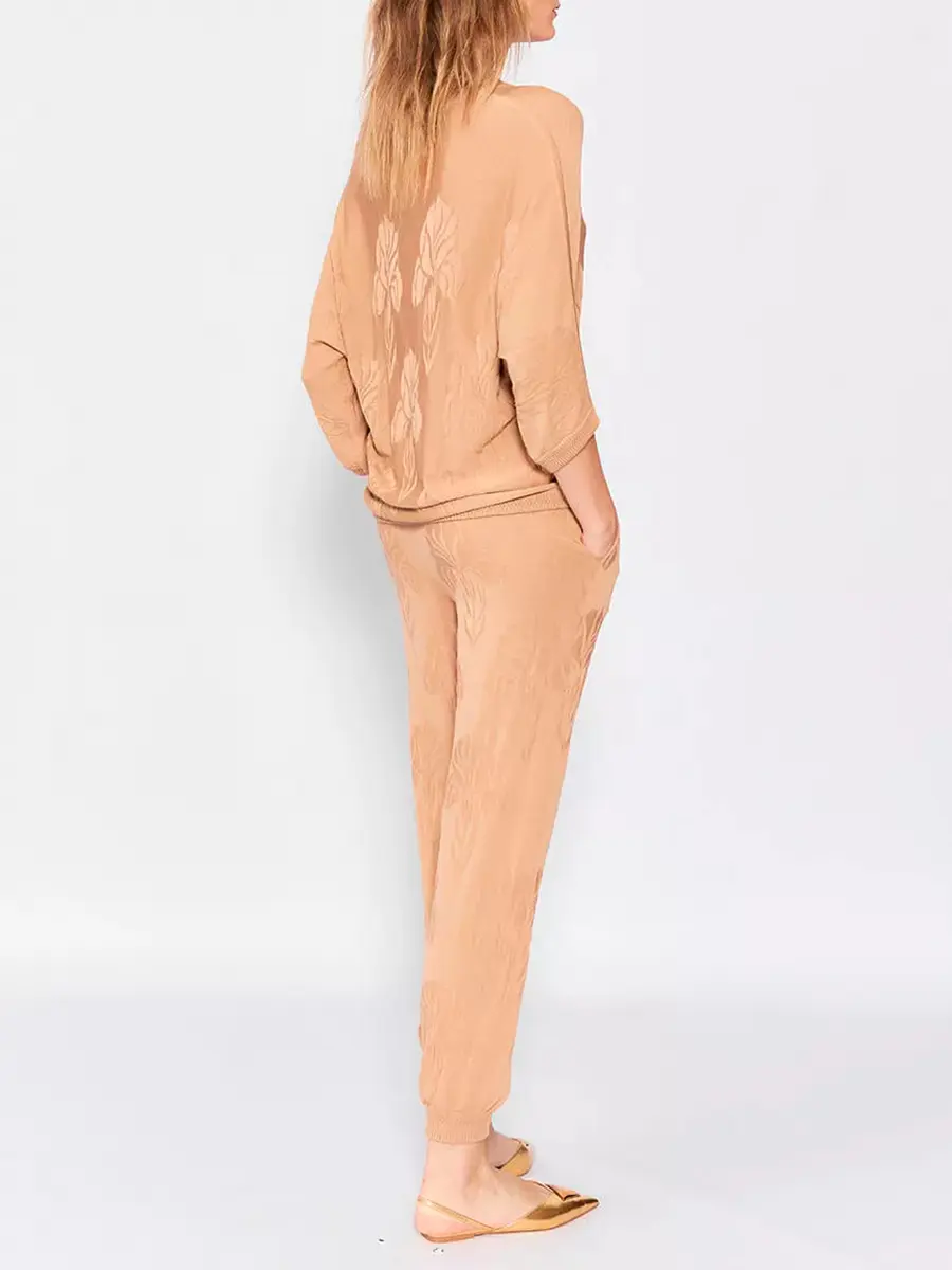 Джоггеры из шелка и вискозы