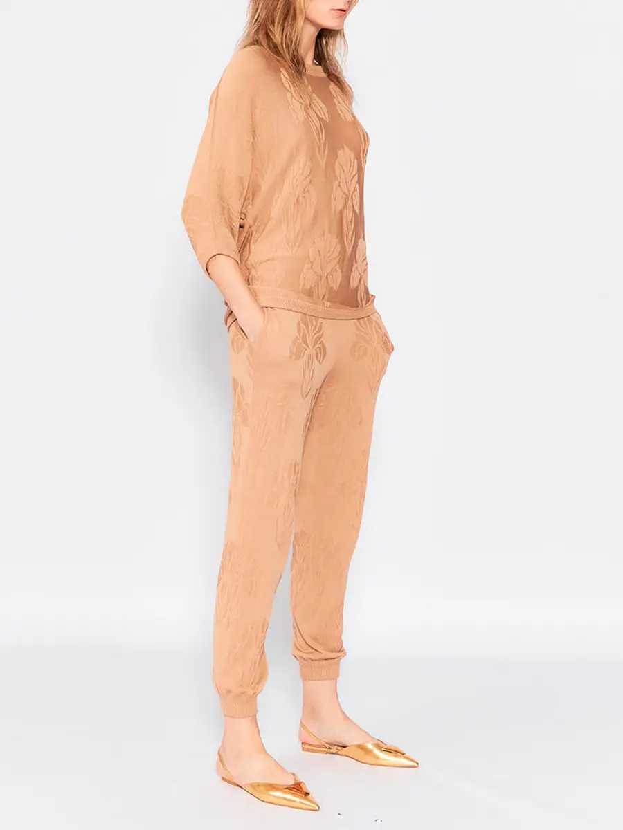 Джоггеры из шелка и вискозы