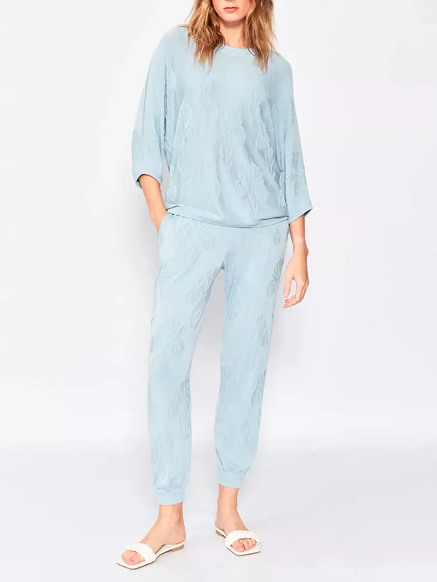 Джоггеры из шелка и вискозы