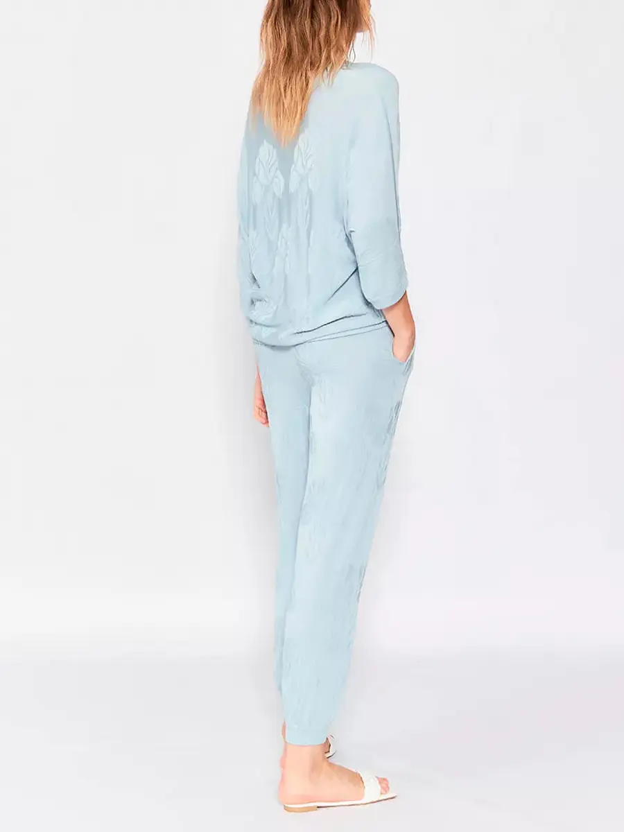 Джоггеры из шелка и вискозы