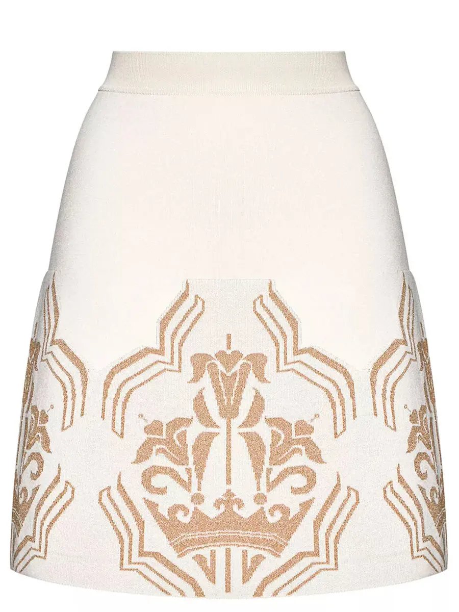 Юбка из шелка и вискозы