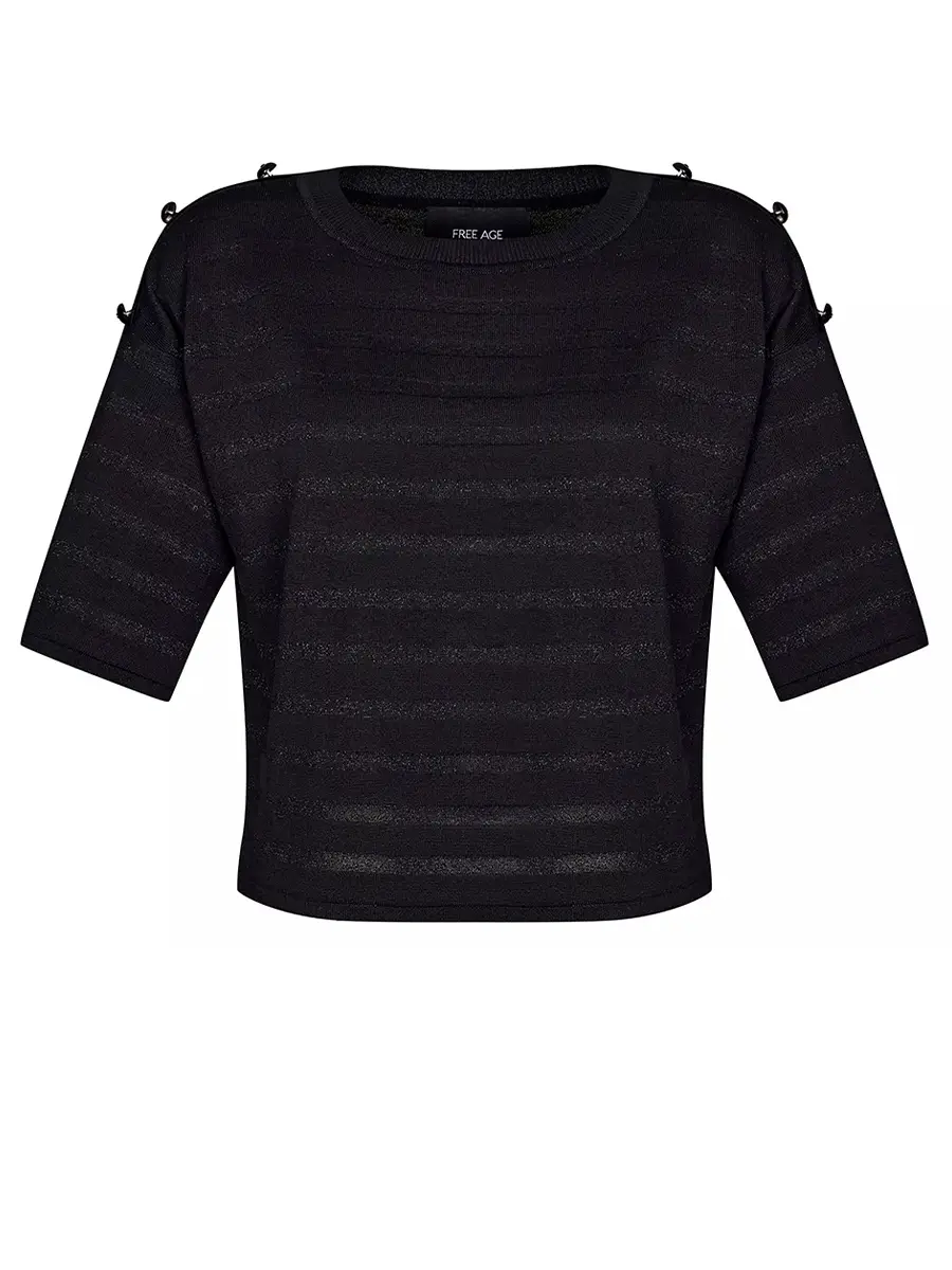 Футболка из шелка и вискозы