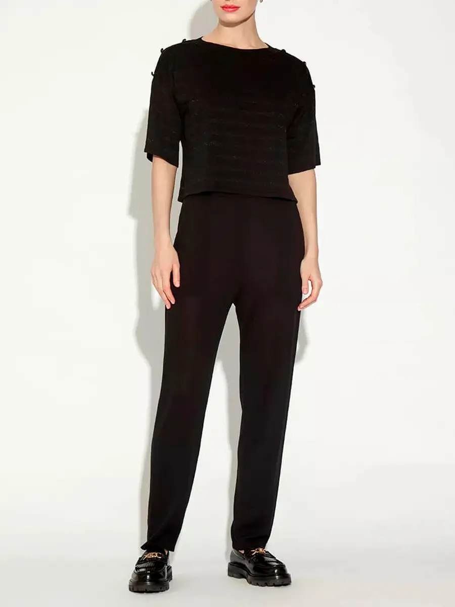 Футболка из шелка и вискозы