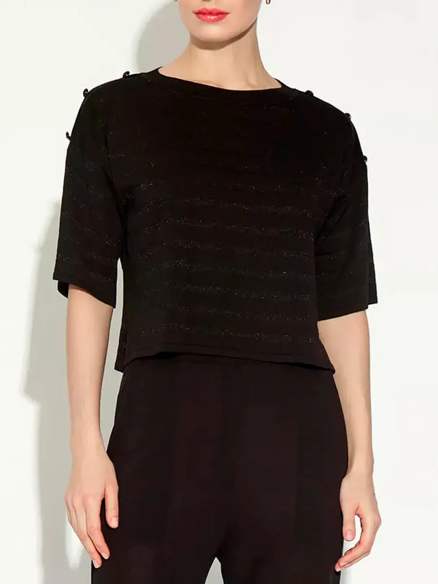 Футболка из шелка и вискозы