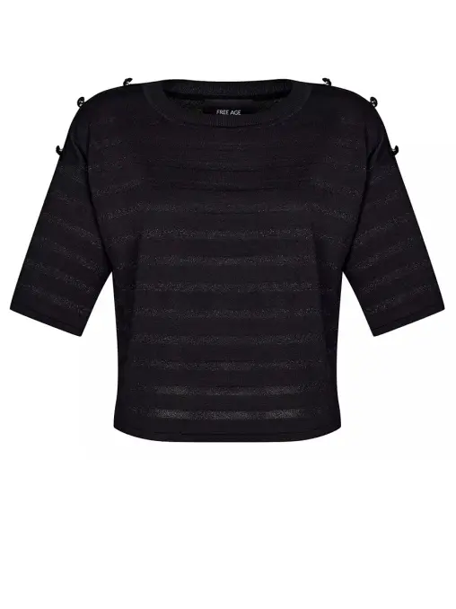 Футболка из шелка и вискозы FREE AGE