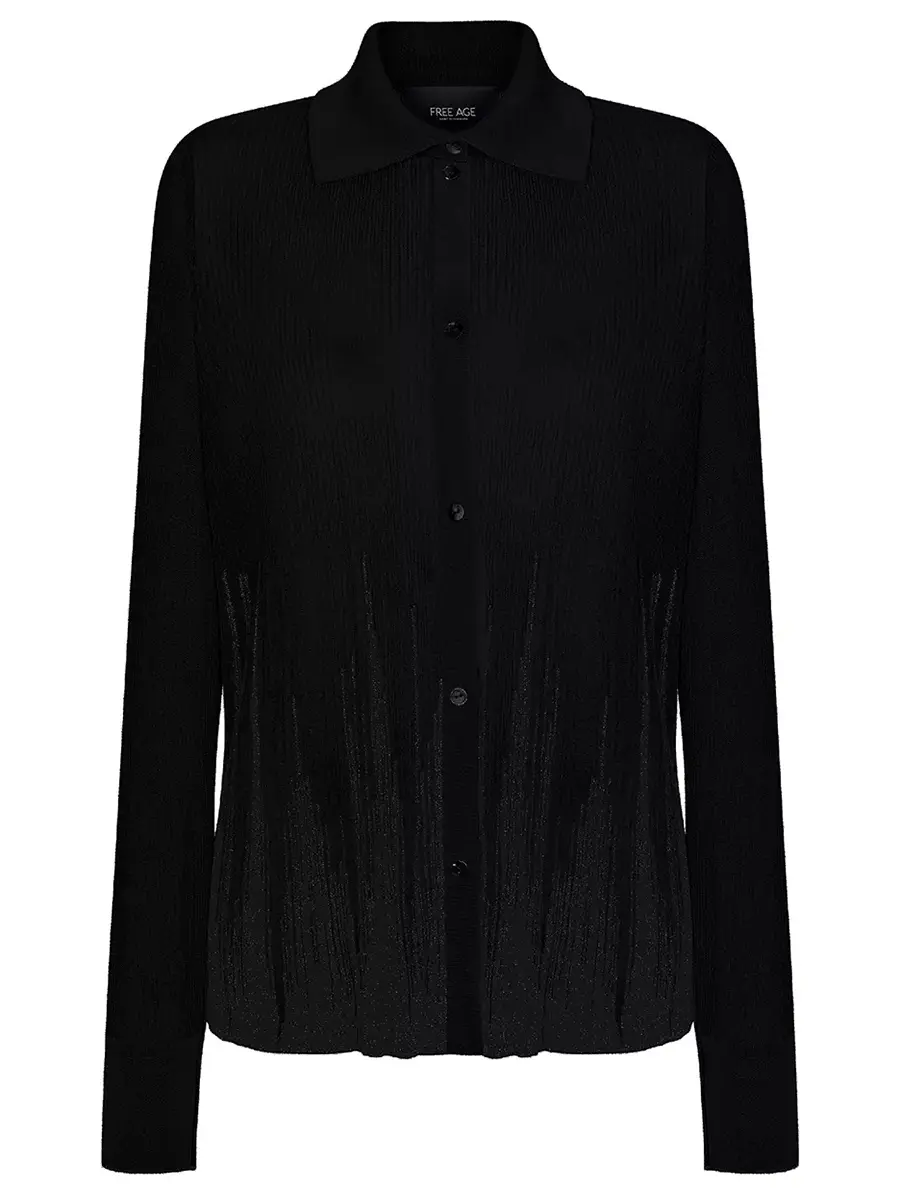 Блуза из шелка и вискозы