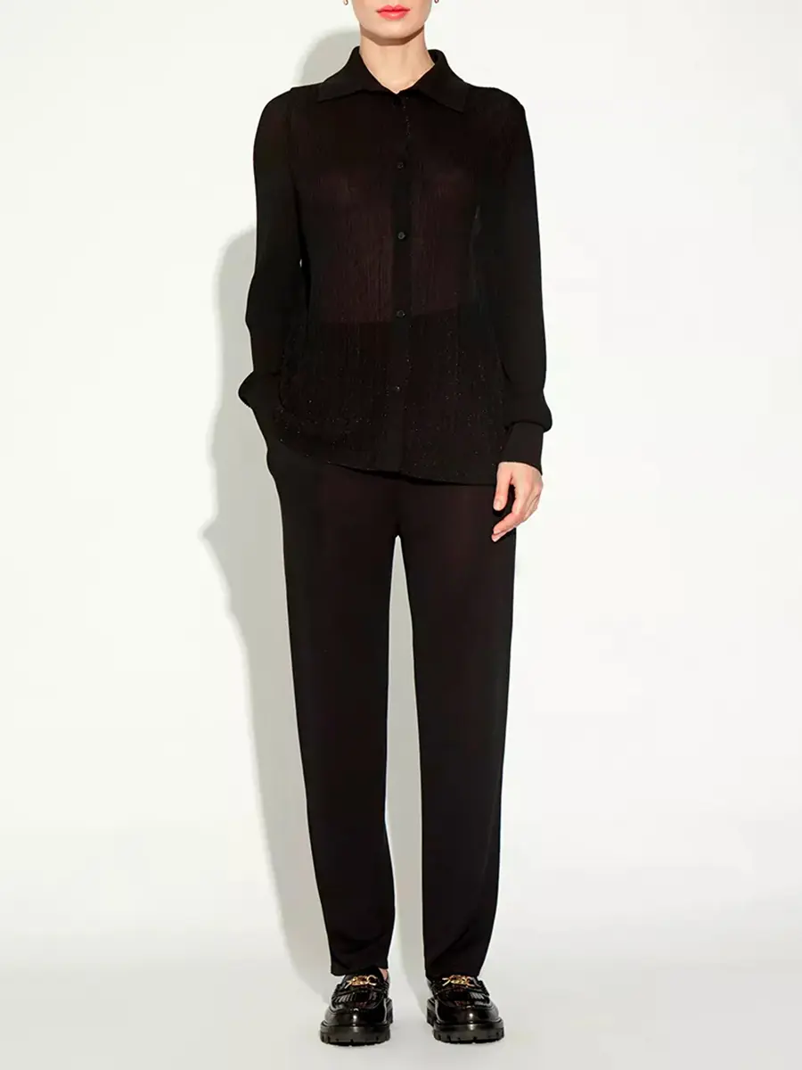 Блуза из шелка и вискозы