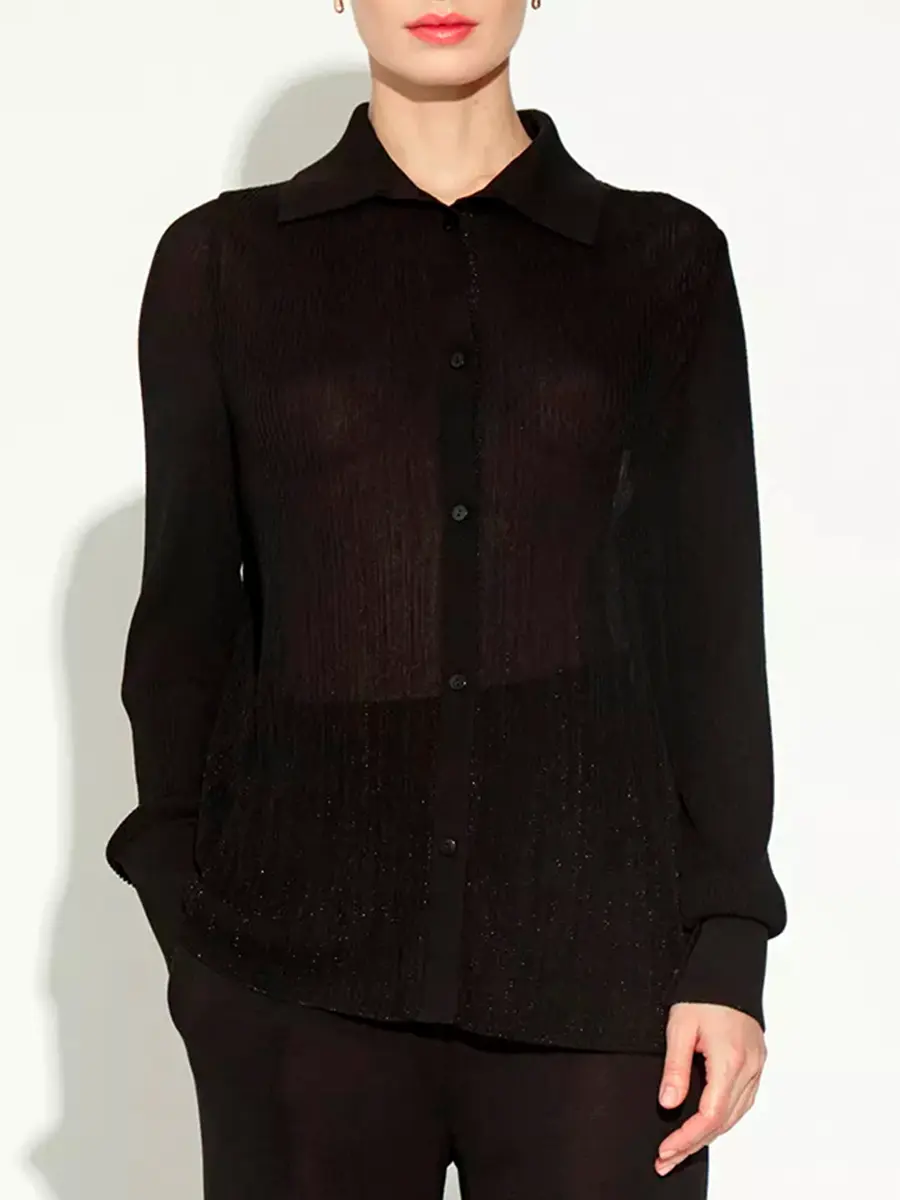 Блуза из шелка и вискозы