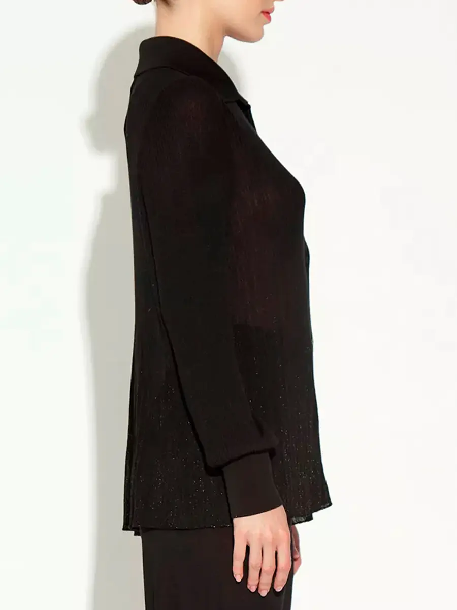 Блуза из шелка и вискозы