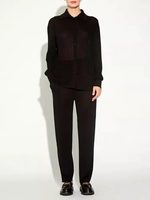 Блуза из шелка и вискозы FREE AGE