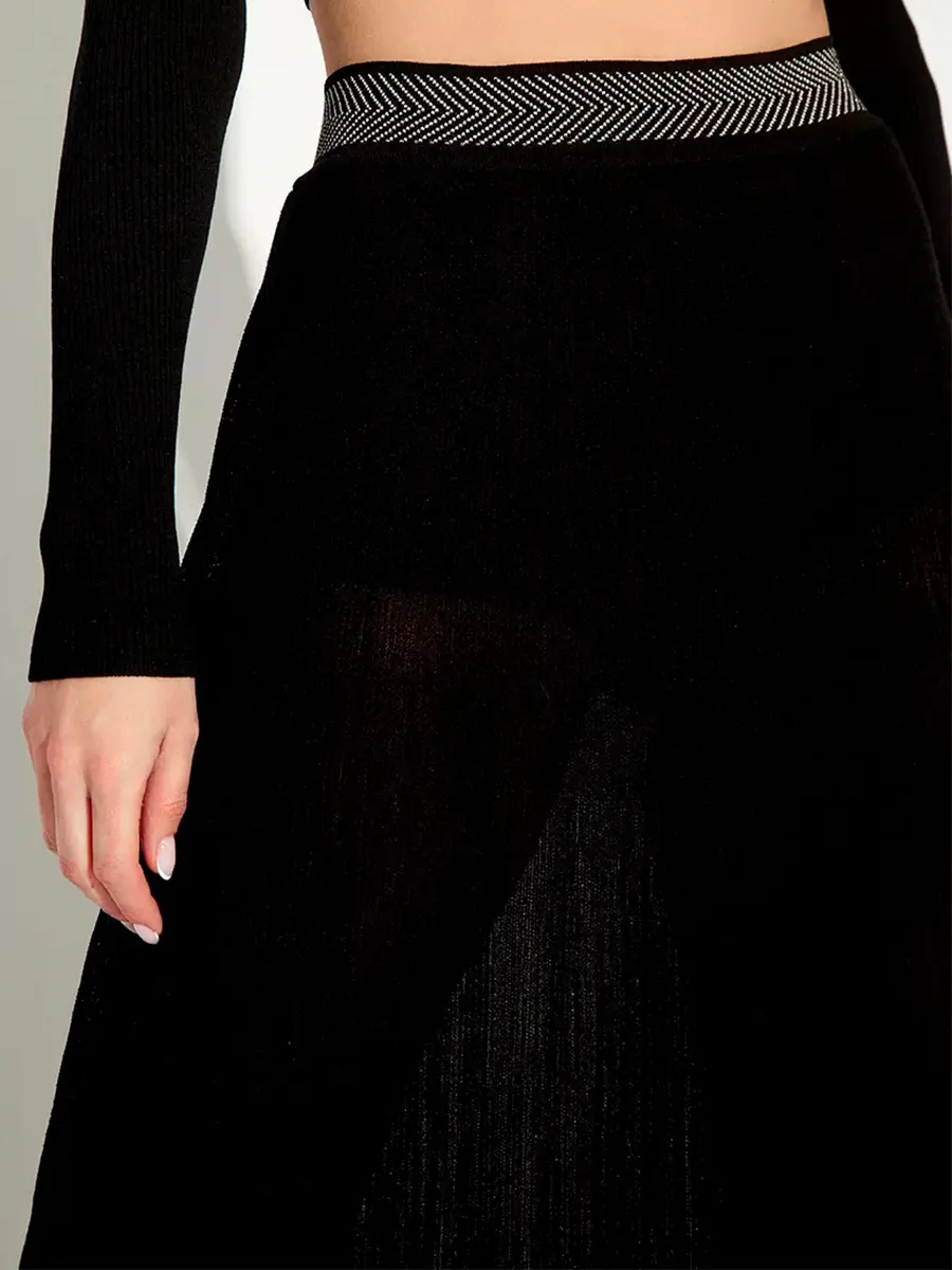 Юбка из шелка и вискозы