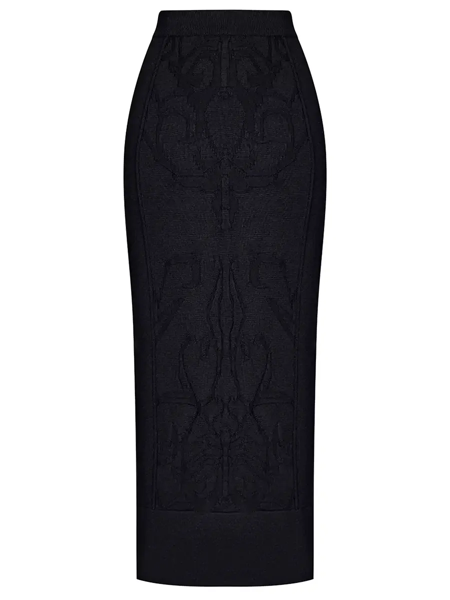 Юбка из шелка и кашемира