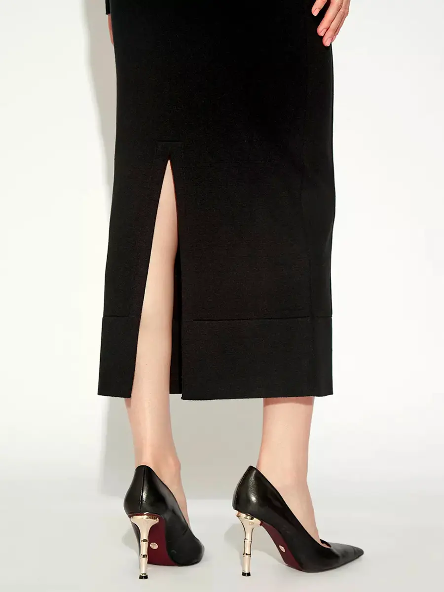 Юбка из шелка и кашемира