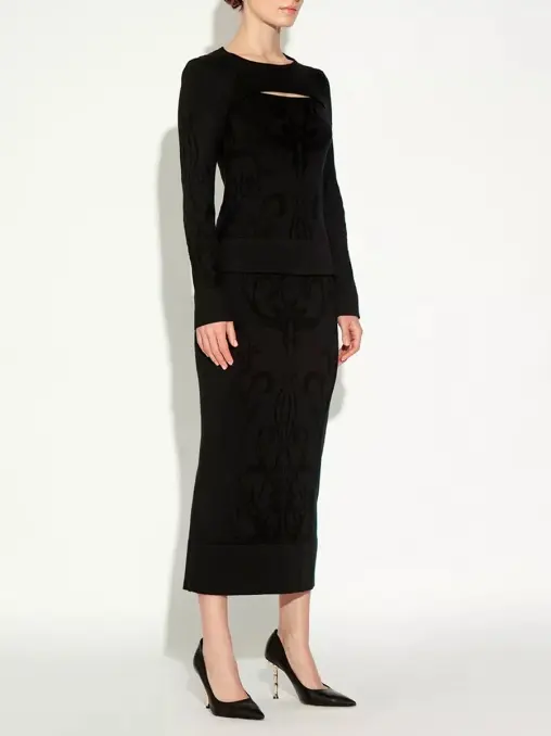 Юбка из шелка и кашемира FREE AGE