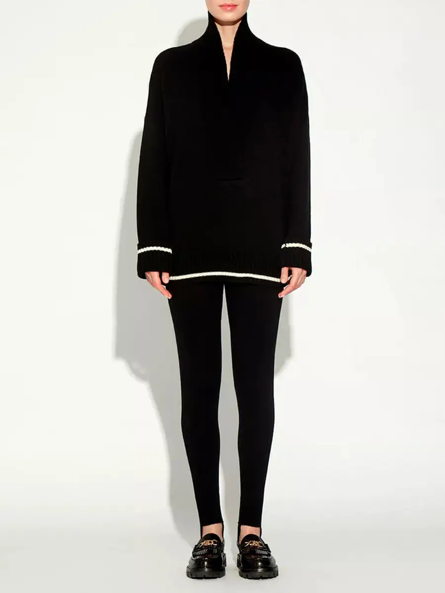 Леггинсы шерстяные со штрипками