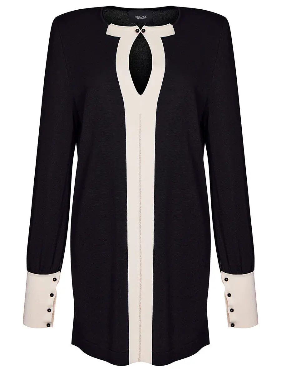 Платье из шелка и вискозы