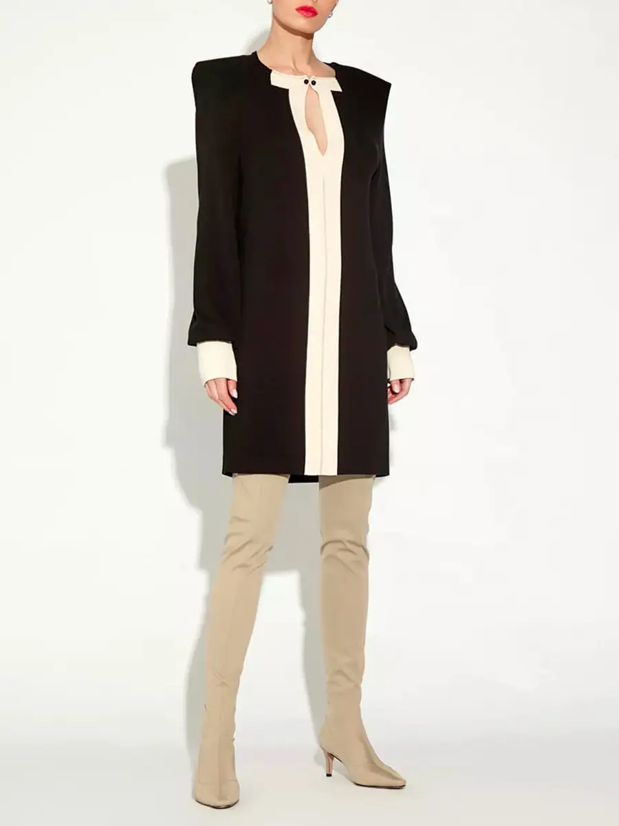 Платье из шелка и вискозы