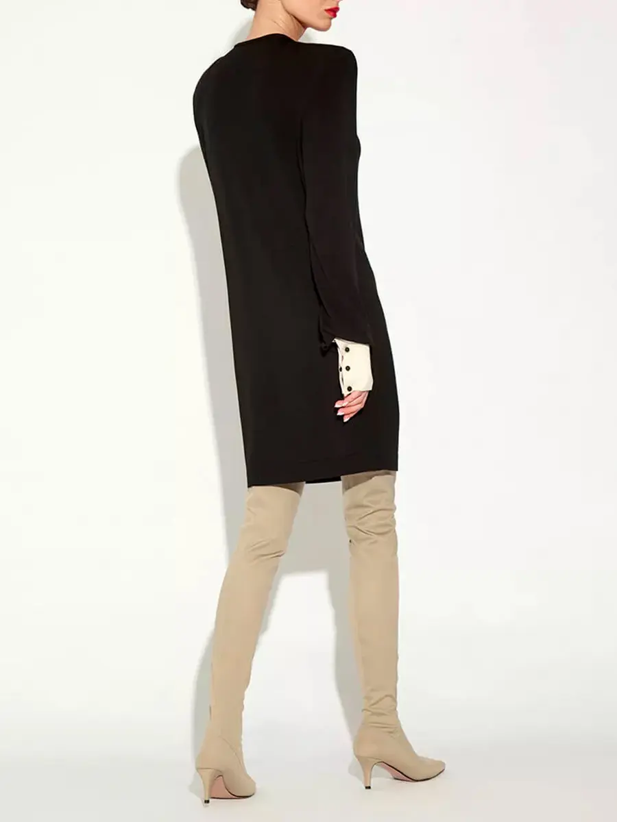 Платье из шелка и вискозы