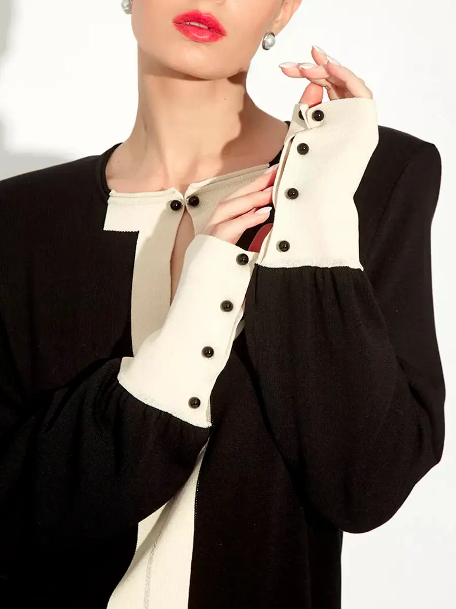 Платье из шелка и вискозы