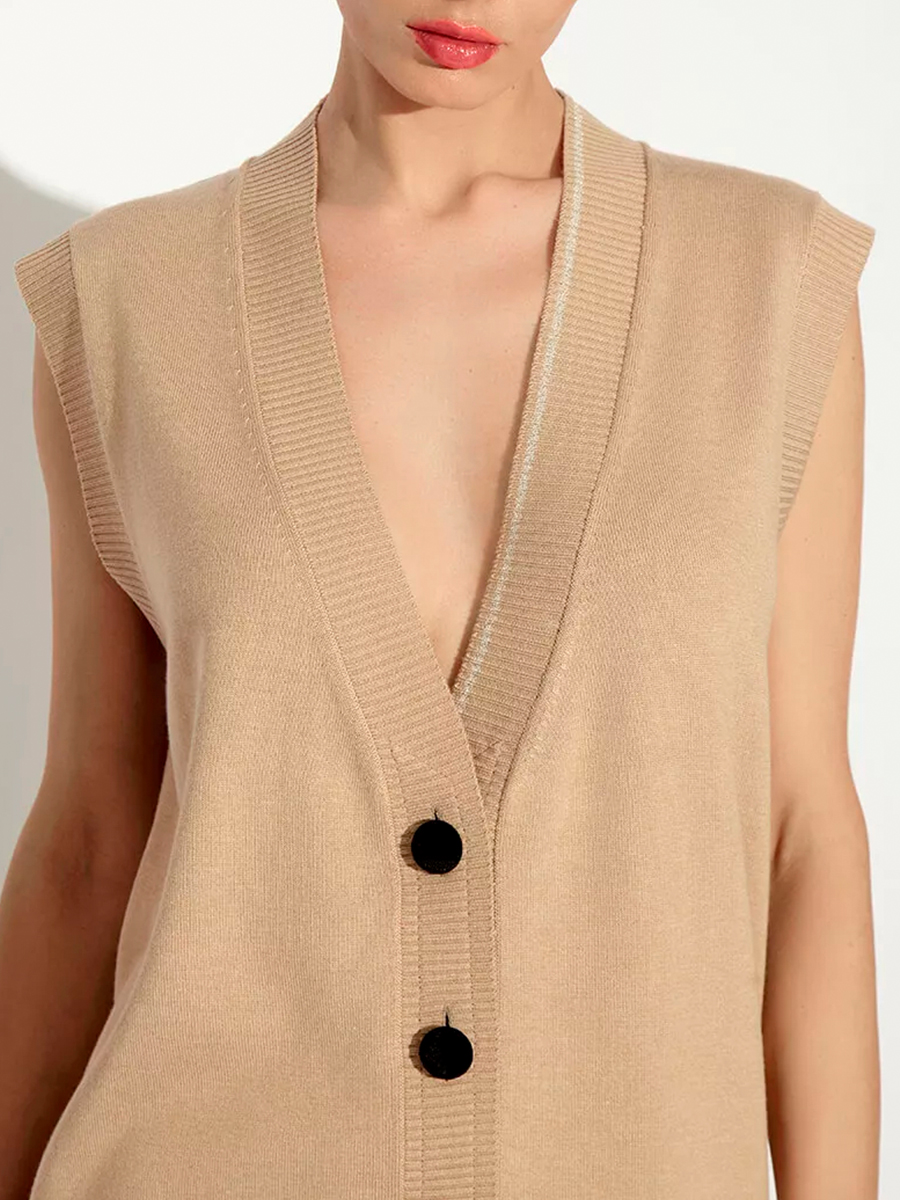 Жилет шелковый