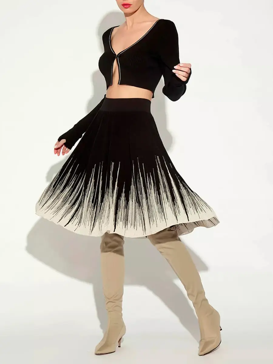 Юбка из шелка и вискозы