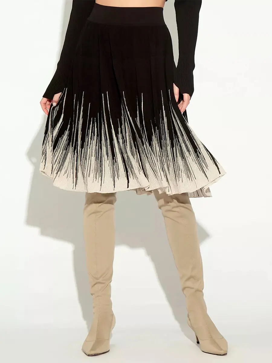 Юбка из шелка и вискозы