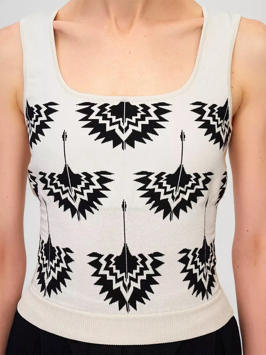 Топ из шелка и вискозы