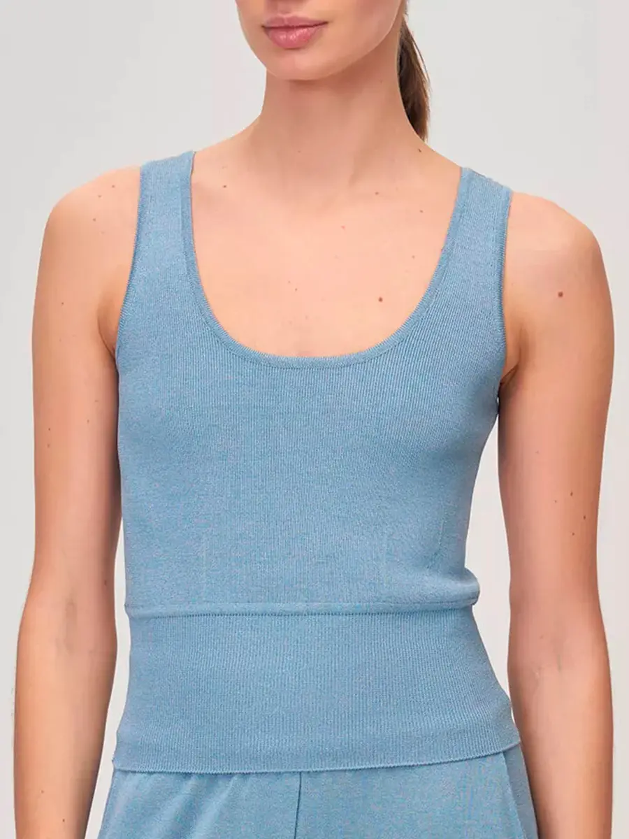 Топ из шелка и вискозы