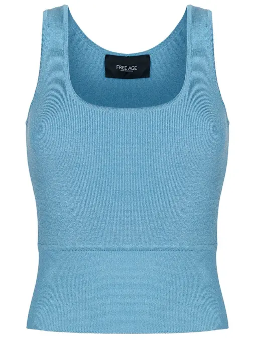 Топ из шелка и вискозы FREE AGE