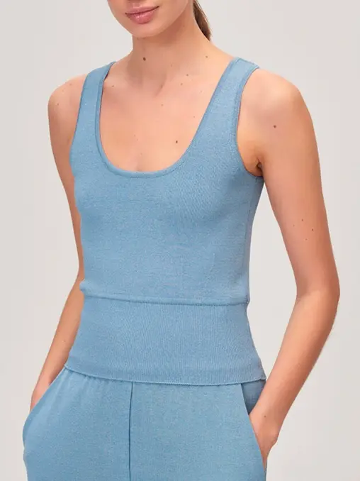 Топ из шелка и вискозы FREE AGE